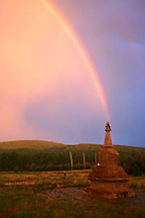 Stupa Rainbow